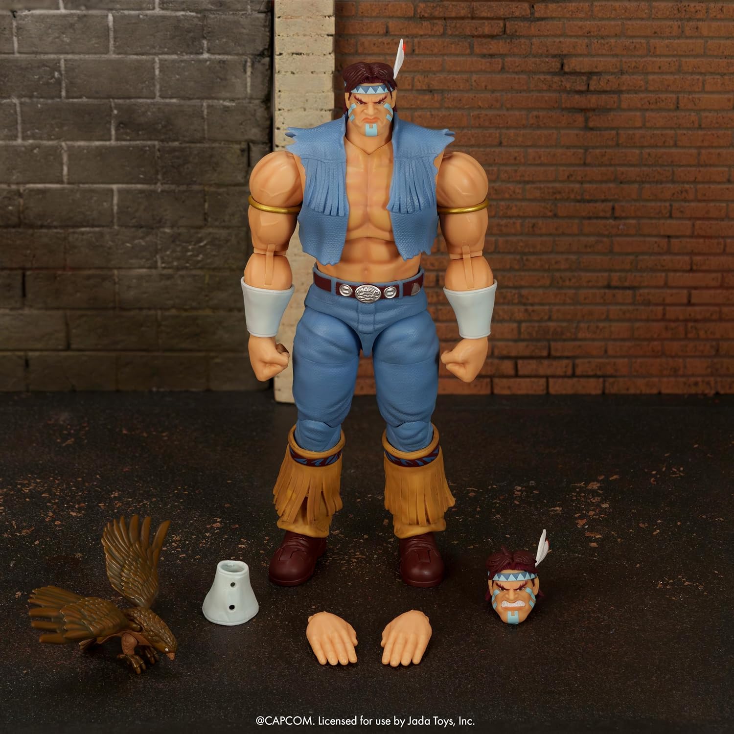 Jada Street Fighter II T. Hawk Action Figure – 1:12 Deluxe Scale Toys – 6" Tall, Fully Articulated, Collector Packaging | Street Fighter 2 The Final Challengers 6 Inch Action Figure Deluxe - T. Hawk