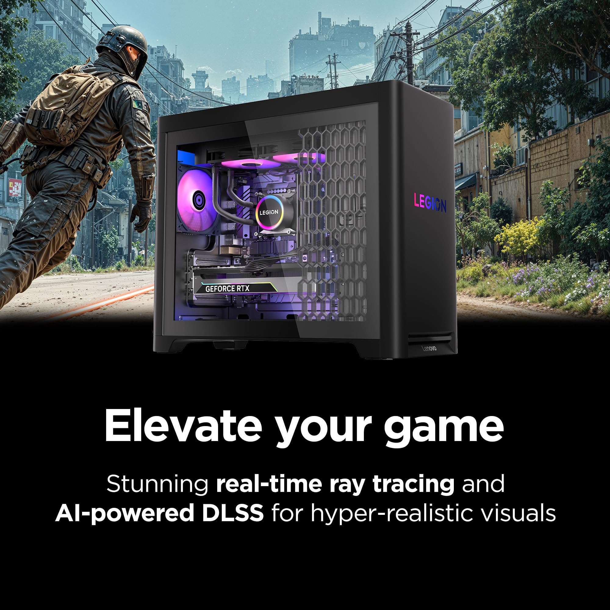 Lenovo Legion Tower 5i – AI-Powered Gaming PC - Intel® Core Ultra 7 265F Processor – NVIDIA® GeForce RTX™ 5060 Ti Graphics – 16 GB Memory – 1 TB Storage – 3 Months of PC GamePass - Flex Gamingproduct_type