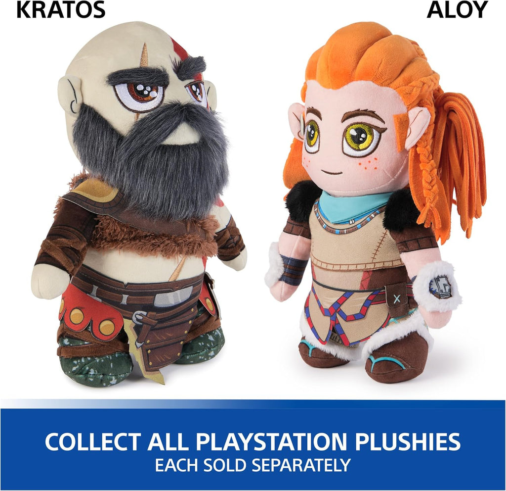 PlayStation God of War Ragnarök Kratos 10-Inch Collector Plush | Premium Collector Plush, Captures Kratos in Cuddly Form, Iconic Red Tattoos, Must-Have Shelf Accessory for PS5 Gamers
