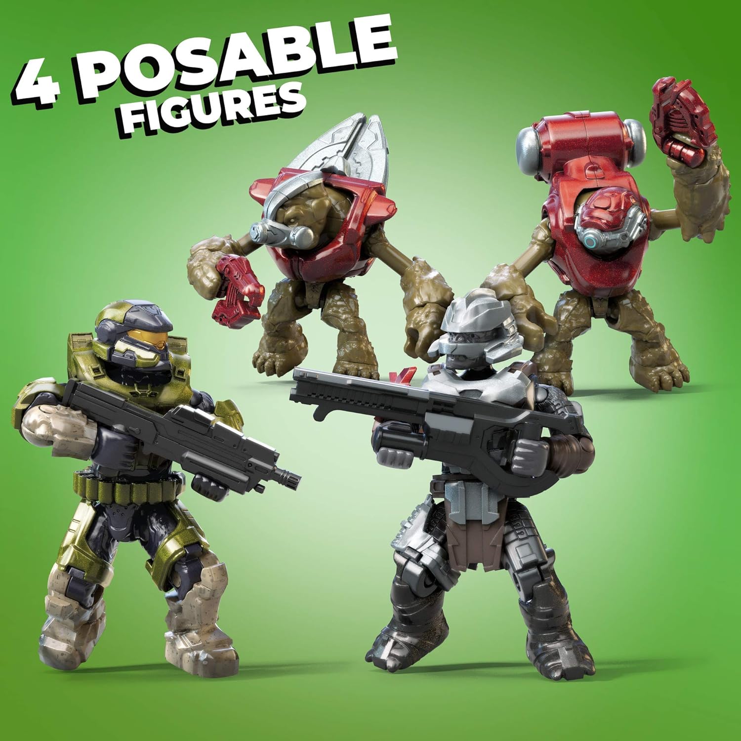 Mega Construx Halo Hijacked Ghost Vehicle Halo Infinite Construction Set, Building Toys for Kids