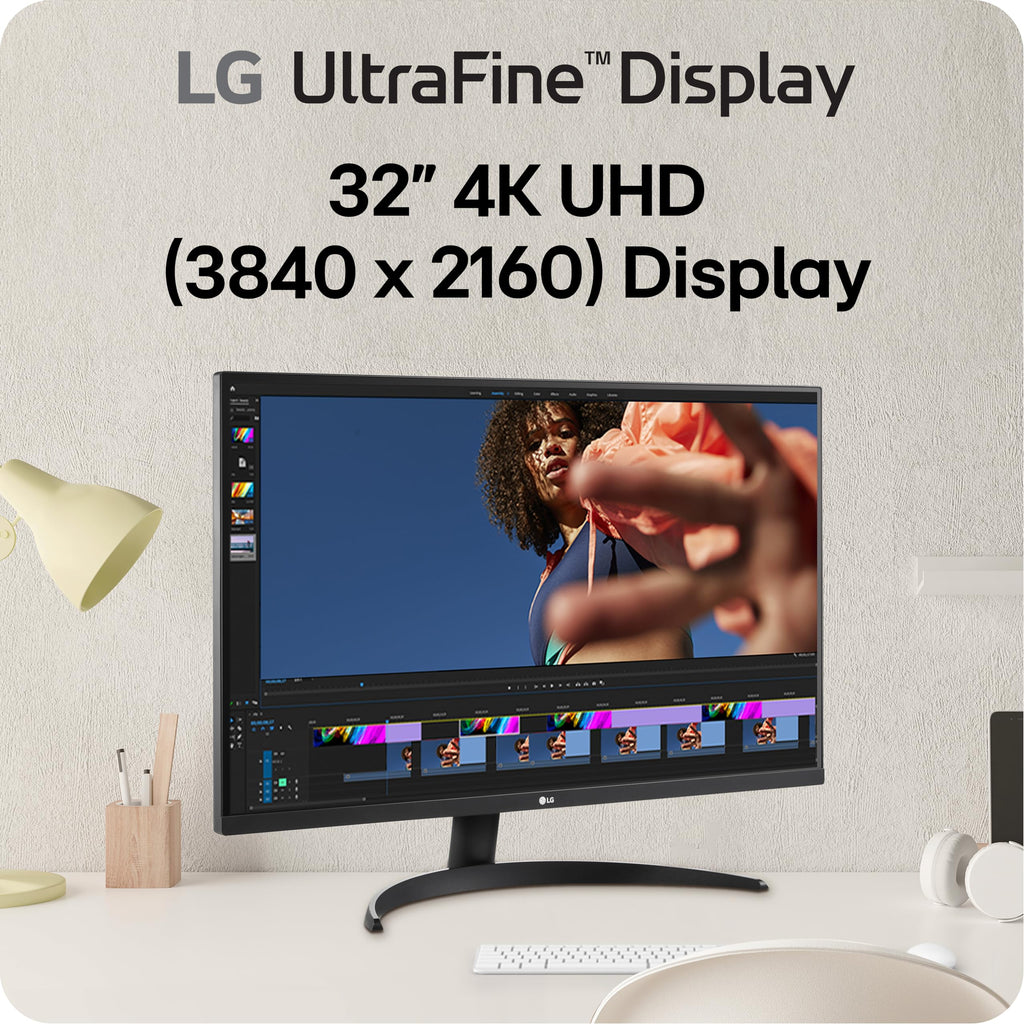 LG 32UR500K-B Ultrafine 32-inch 4K UHD (3840x2160) Computer Monitor HDR10 Built-in Speaker x2 OnScreen Control Reader Mode Flicker Safe Borderless Design HDMIx2 DisplayPort Black - Flex Gamingproduct_type