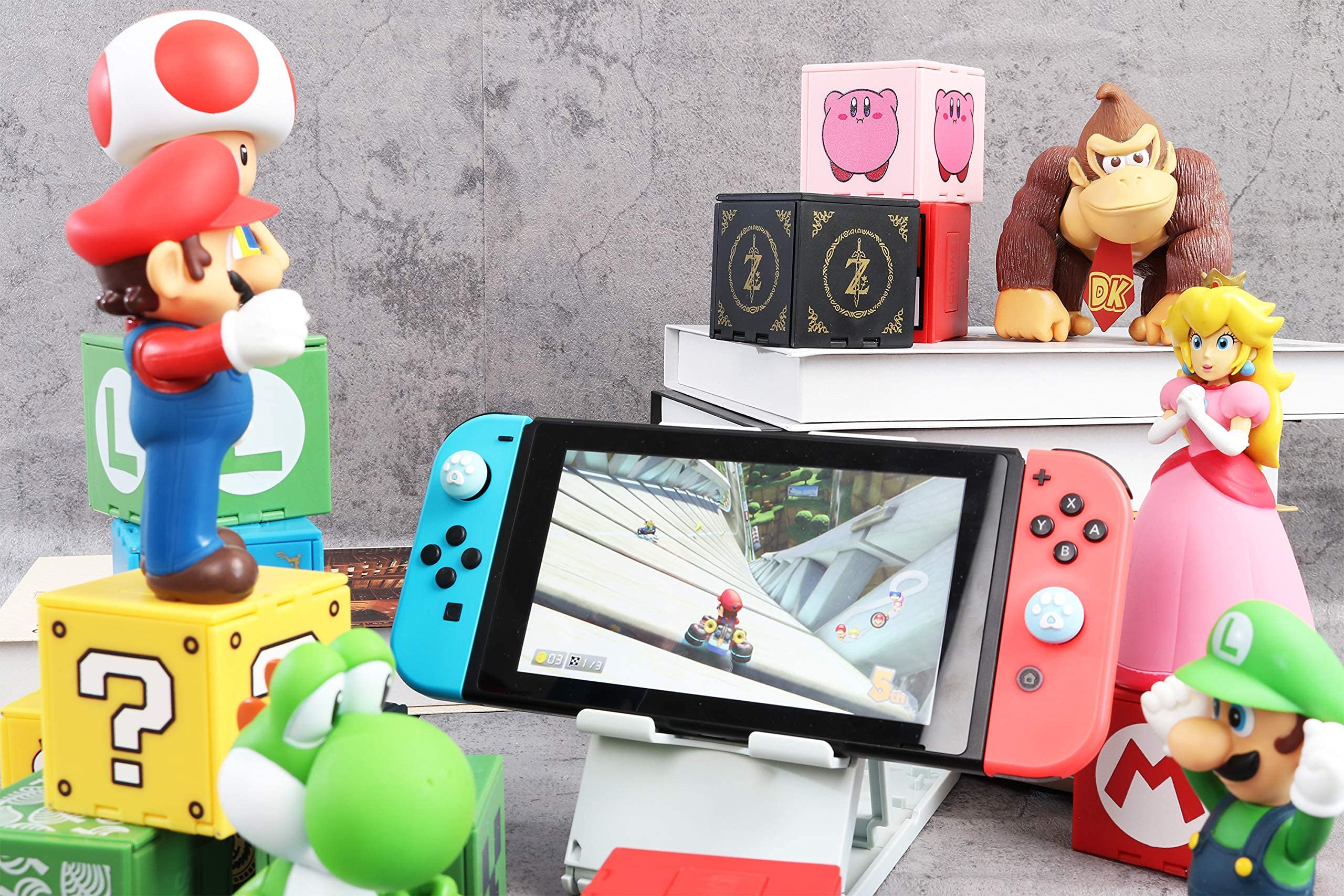 Game Card Holder for Nintendo Switch - 16 Game Card Case Storage Cube, Portable Organizer for Switch Lite - Flex Gamingproduct_type