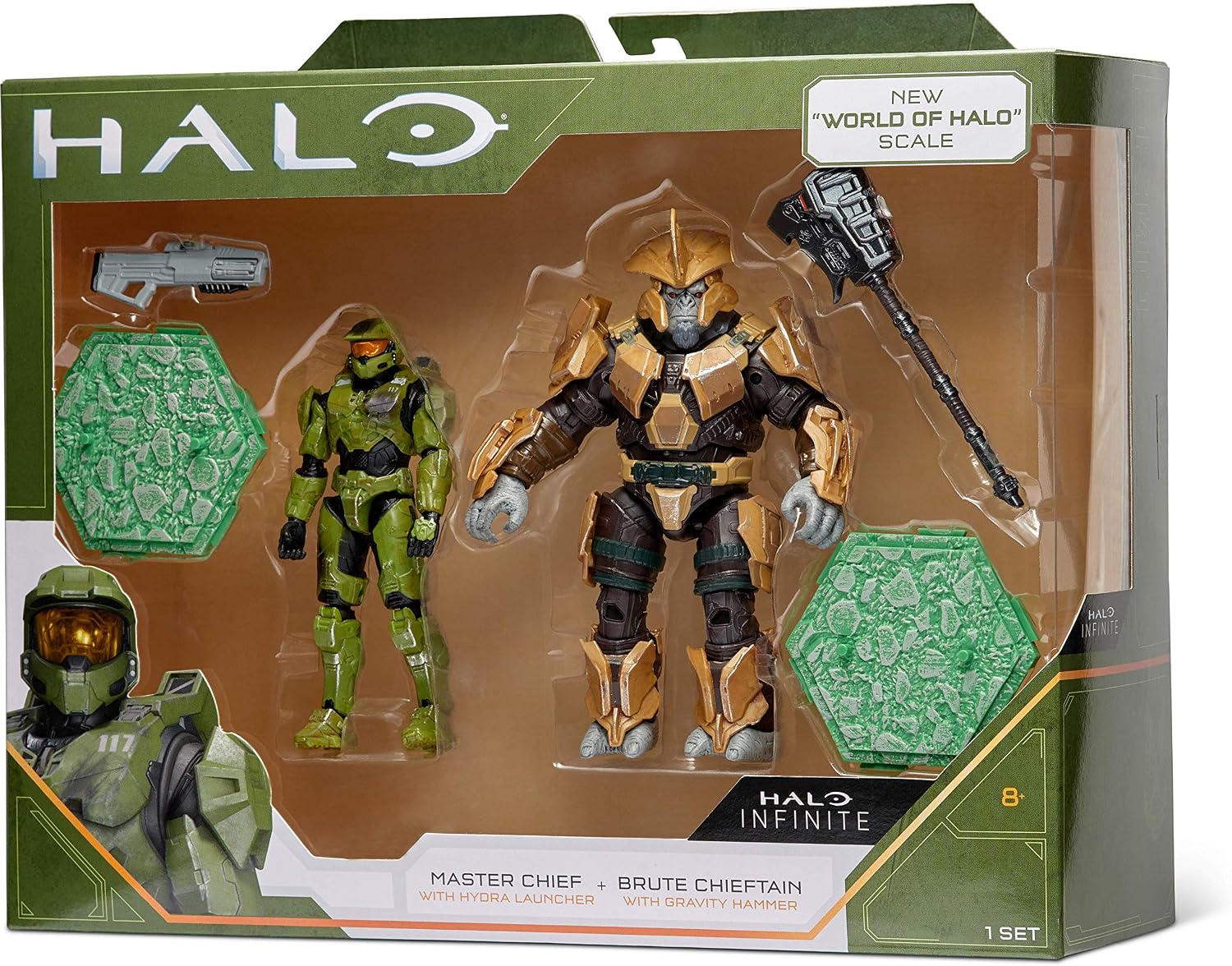 Halo 4" “World of Halo” Two Figure Pack – Master Chief vs. Brute Chieftain