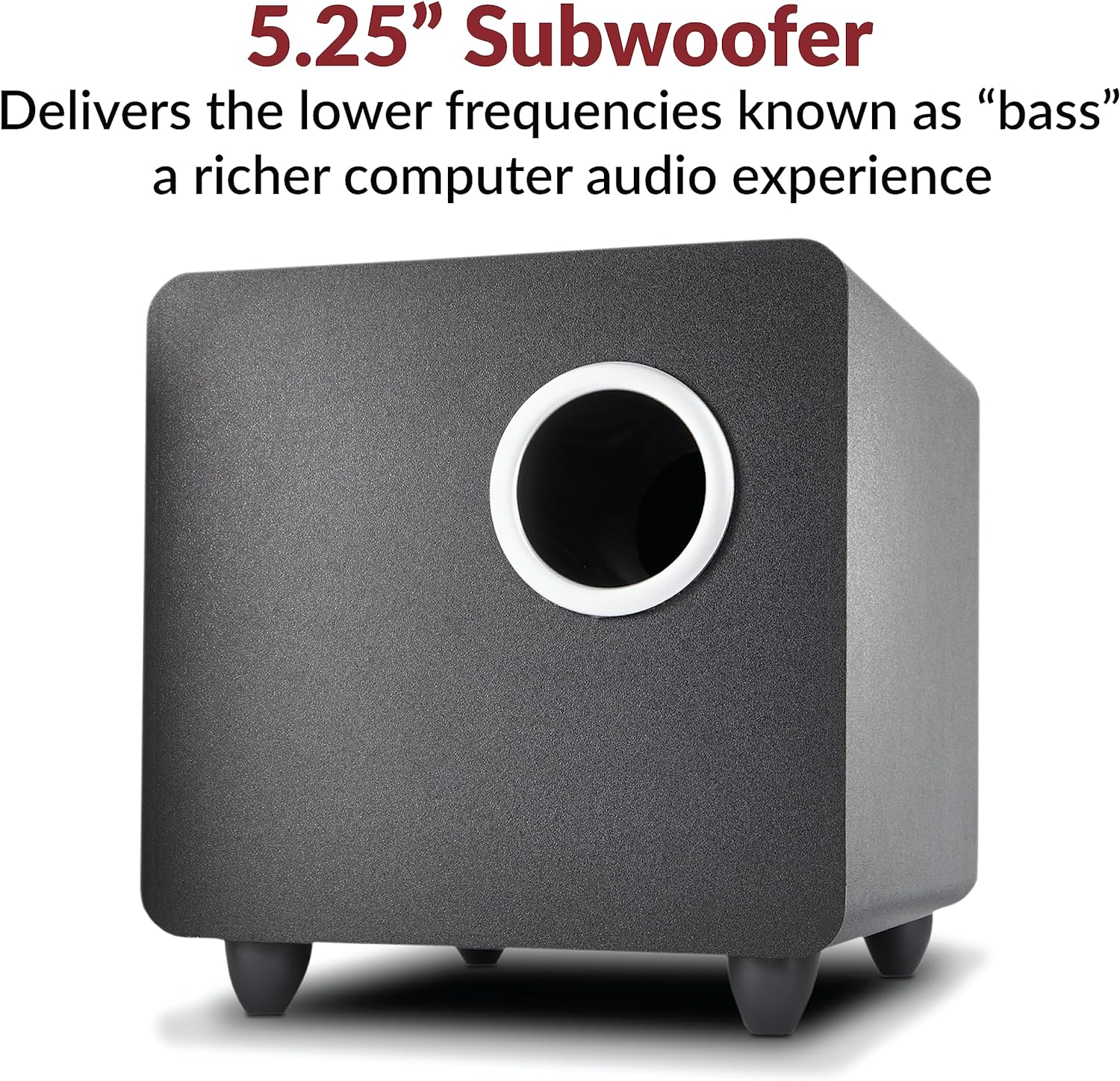 Cyber Acoustics CA-3610 2.1 Multimedia Speaker System with Subwoofer – 2 Sizes