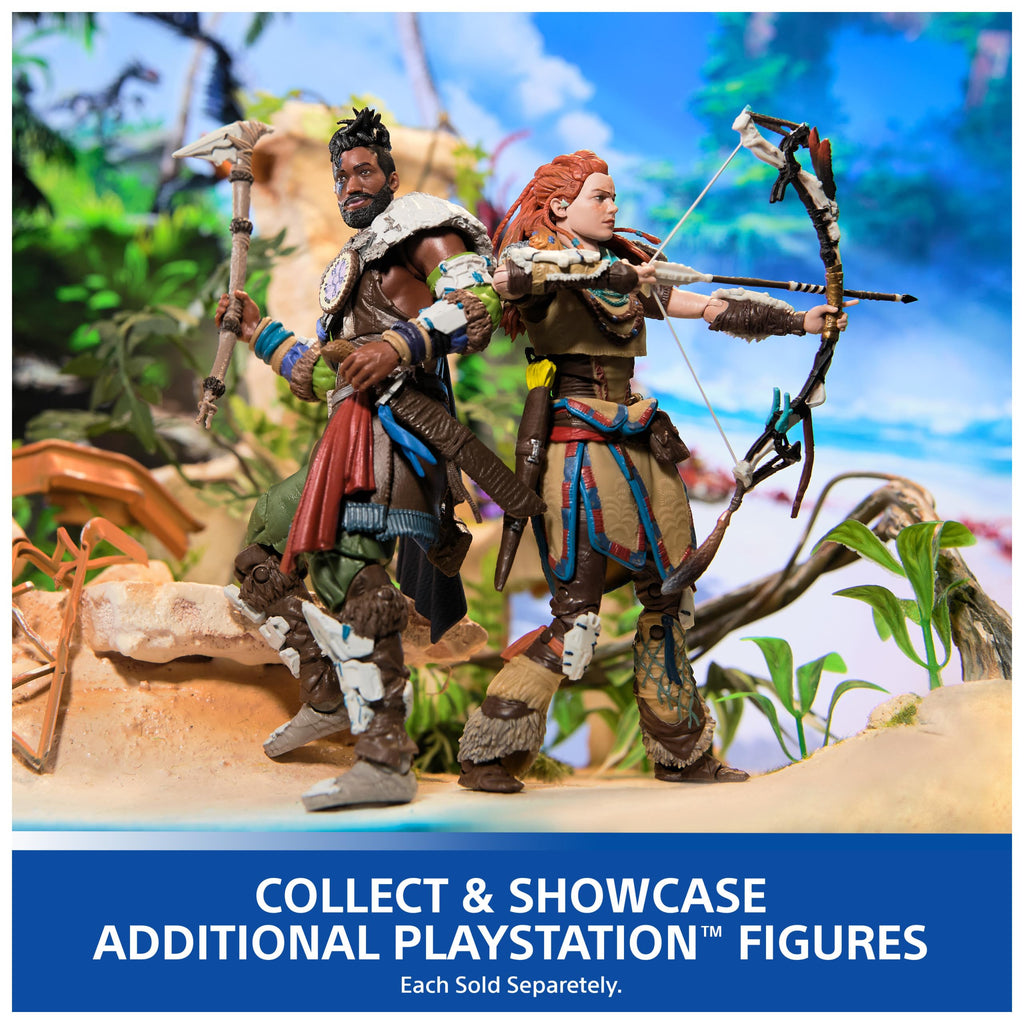 PlayStation God of War Ragnarok, 6” Atreus Action Figure with 4 Accessories, The Shapes Collection, for PS5 Fans & Collectors Ages 17+