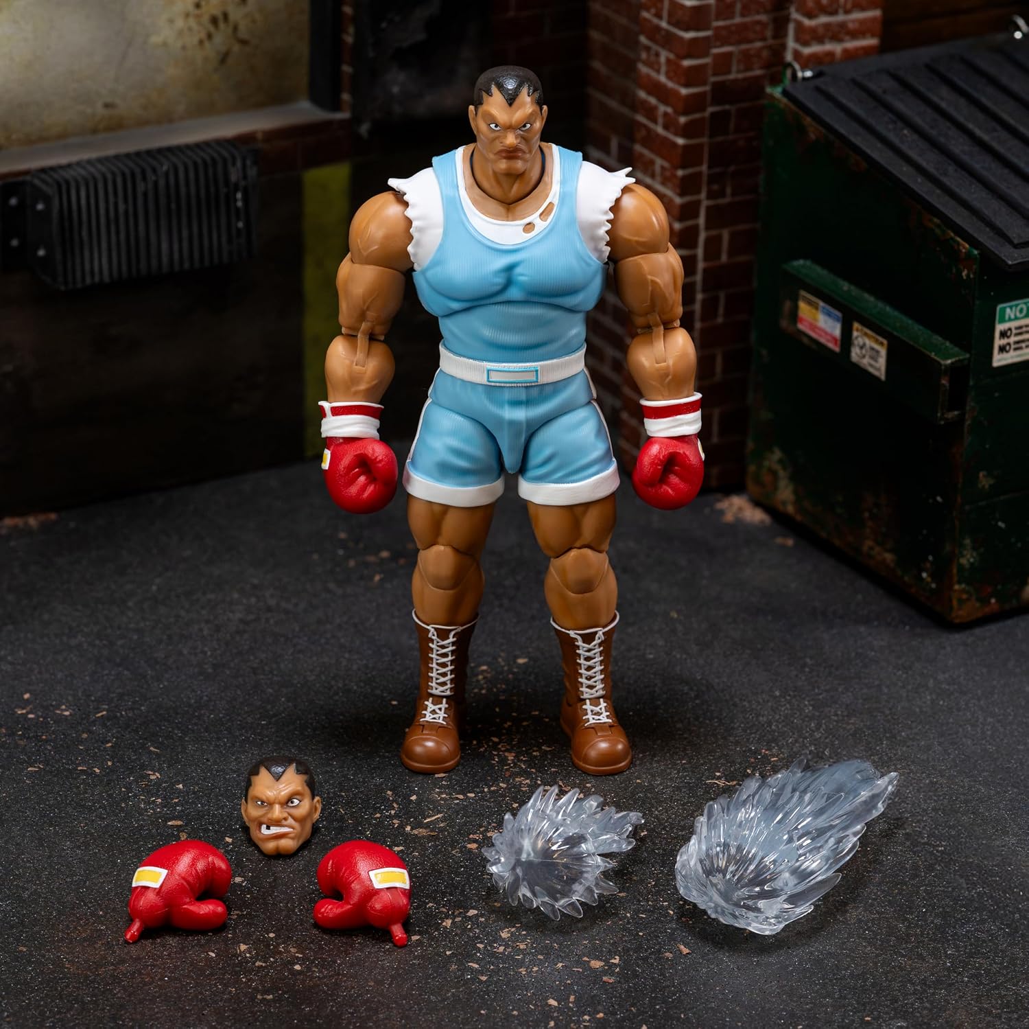 Jada Toys Street Fighter II Balrog Action Figure 1:12 Deluxe Scale 6" Tall, Fully Articulated, Collector Packaging | Street Fighter 2 The Final Challengers 6 Inch Action Figure Deluxe - Balrog
