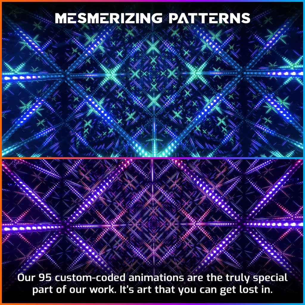 Hyperspace Lighting Co. Infinity Mirror LED Lamp – 4 Sizes
