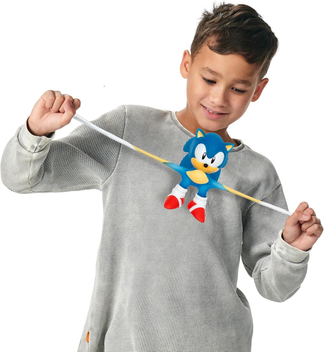 Heroes of Goo Jit Zu Sonic The Hedgehog, Speed Surge Sonic, Powered Up with Glow Surge Giving Him Glow-in-The-Dark Powers, Squishy, Stretchy Filling, Stretch Him Up to 3 Times His Size