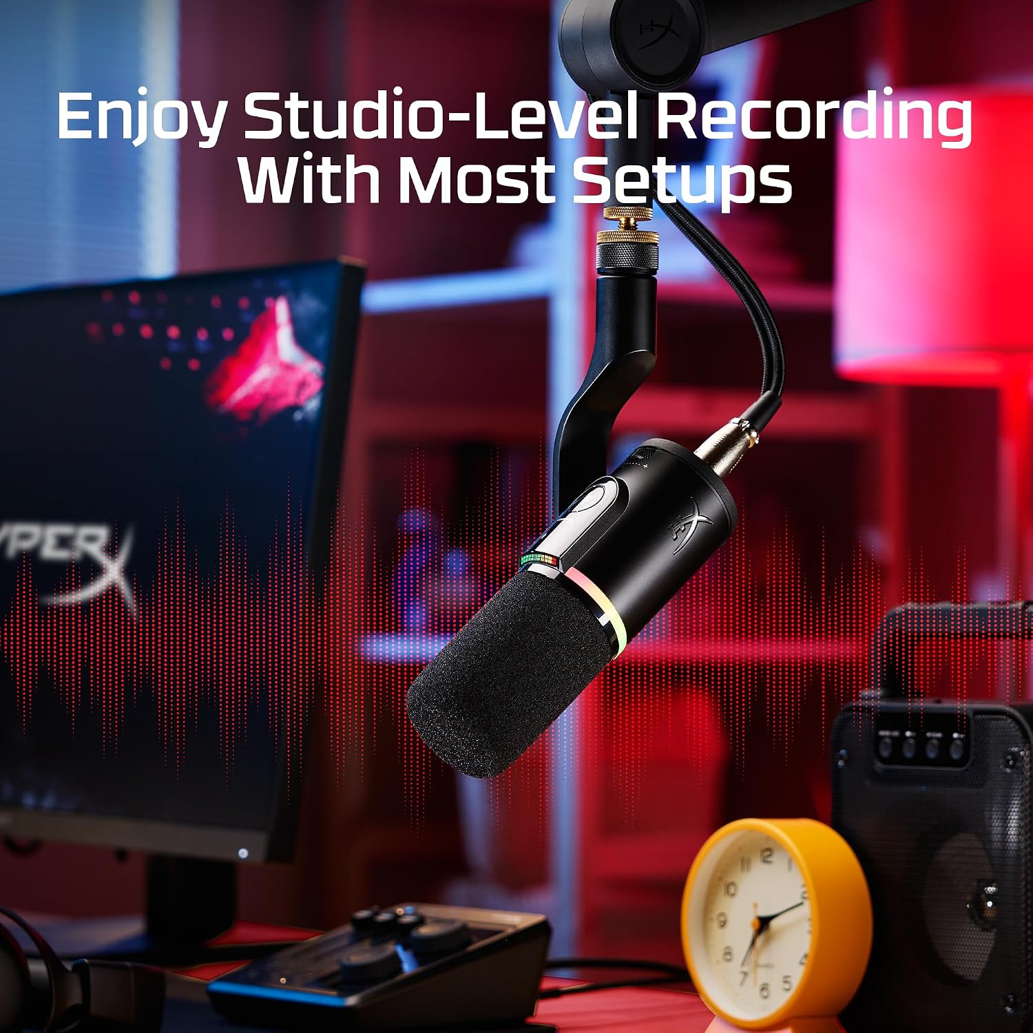 HyperX FlipCast Streaming XLR/USB-C Dynamic Microphone - Flex Gamingproduct_type
