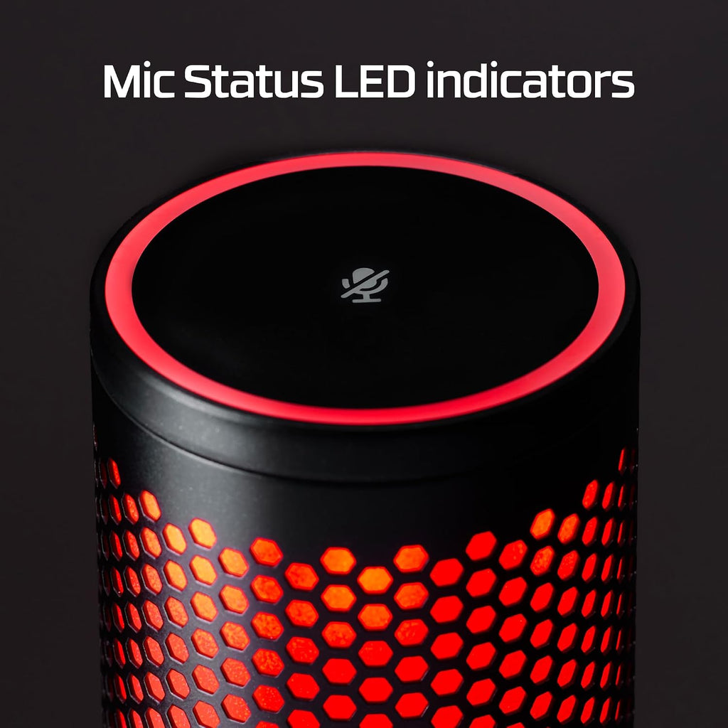 HyperX QuadCast 2 Frost USB Microphone – 4 Polar Patterns, LED, Shock Mount - Flex Gamingproduct_type
