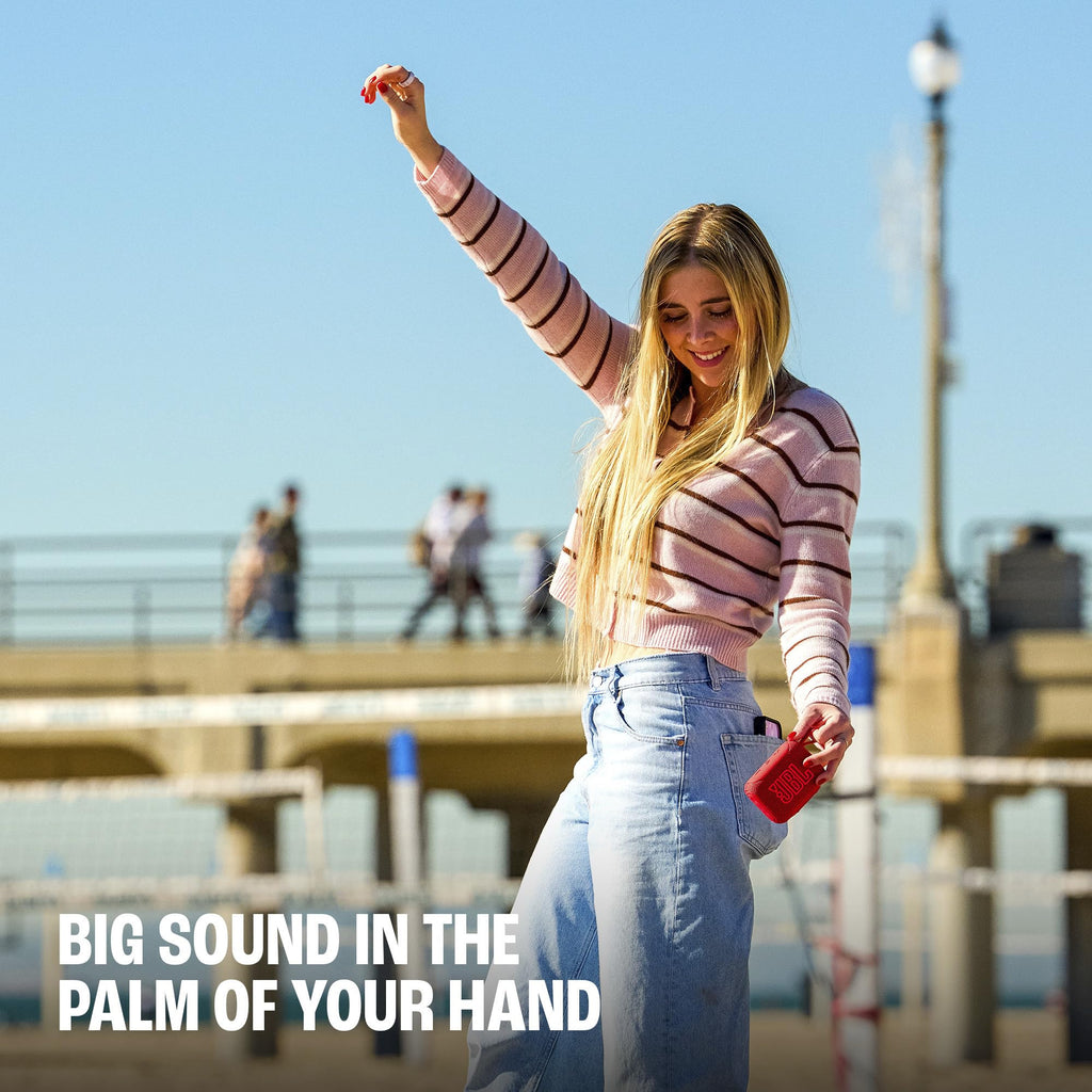 JBL Go 5 Portable Bluetooth Speaker, Waterproof and Dustproof - Pink | Dustproof Drop-Proof With up to 10 Hr Battery, Stereo Pairing, App Control For Pool, Beach, Outdoor Listening - Flex Gamingproduct_type