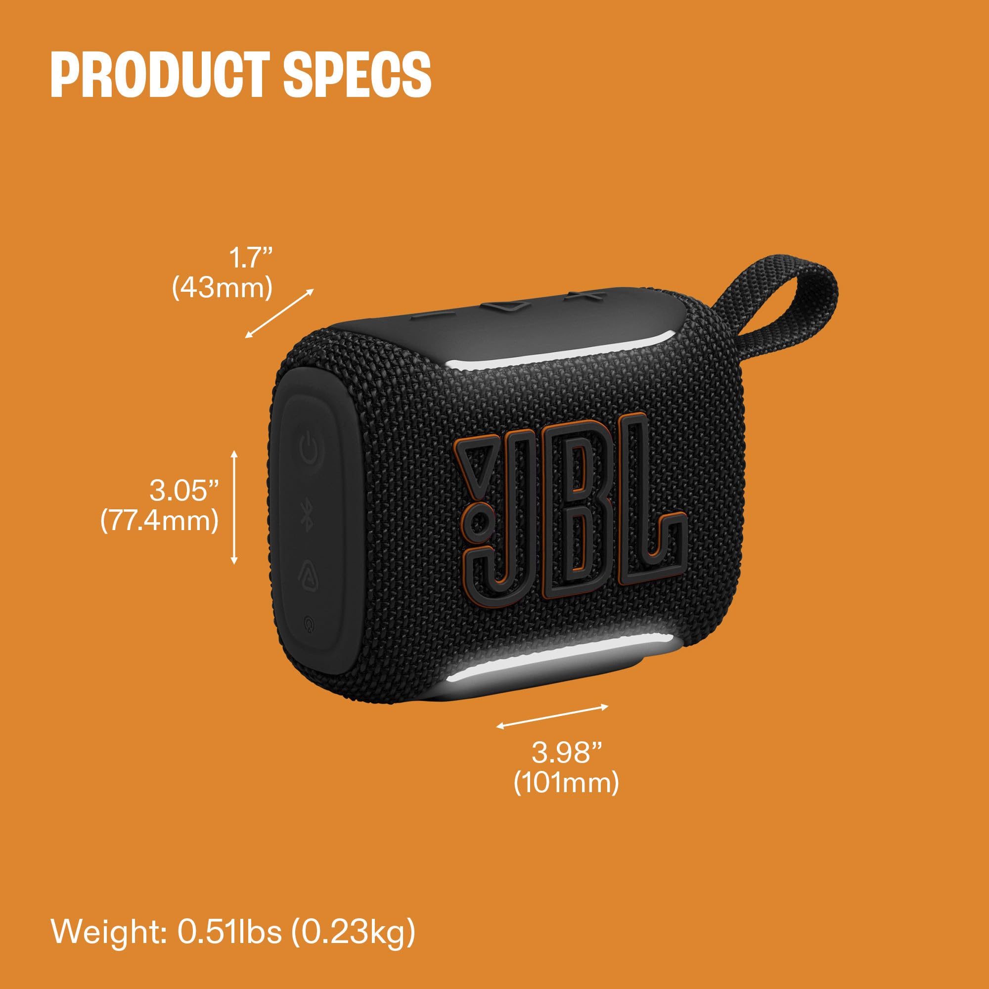 JBL Go 5 Portable Bluetooth Speaker, Waterproof and Dustproof - Pink | Dustproof Drop-Proof With up to 10 Hr Battery, Stereo Pairing, App Control For Pool, Beach, Outdoor Listening - Flex Gamingproduct_type