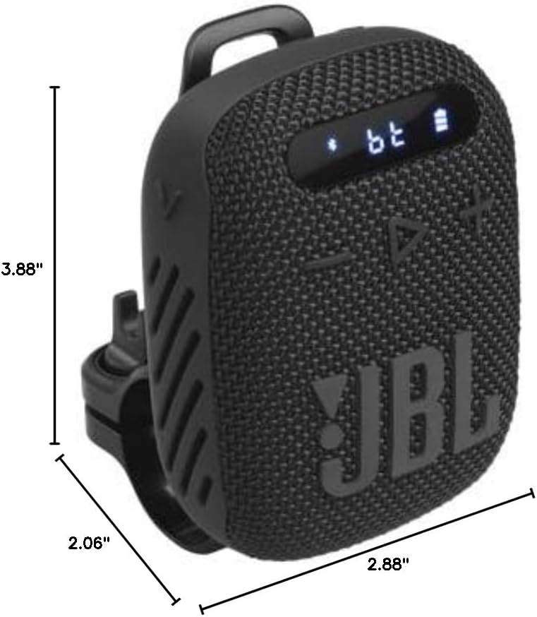 JBL Wind 3 FM Bluetooth Handlebar Speaker, Black - Flex Gamingproduct_type