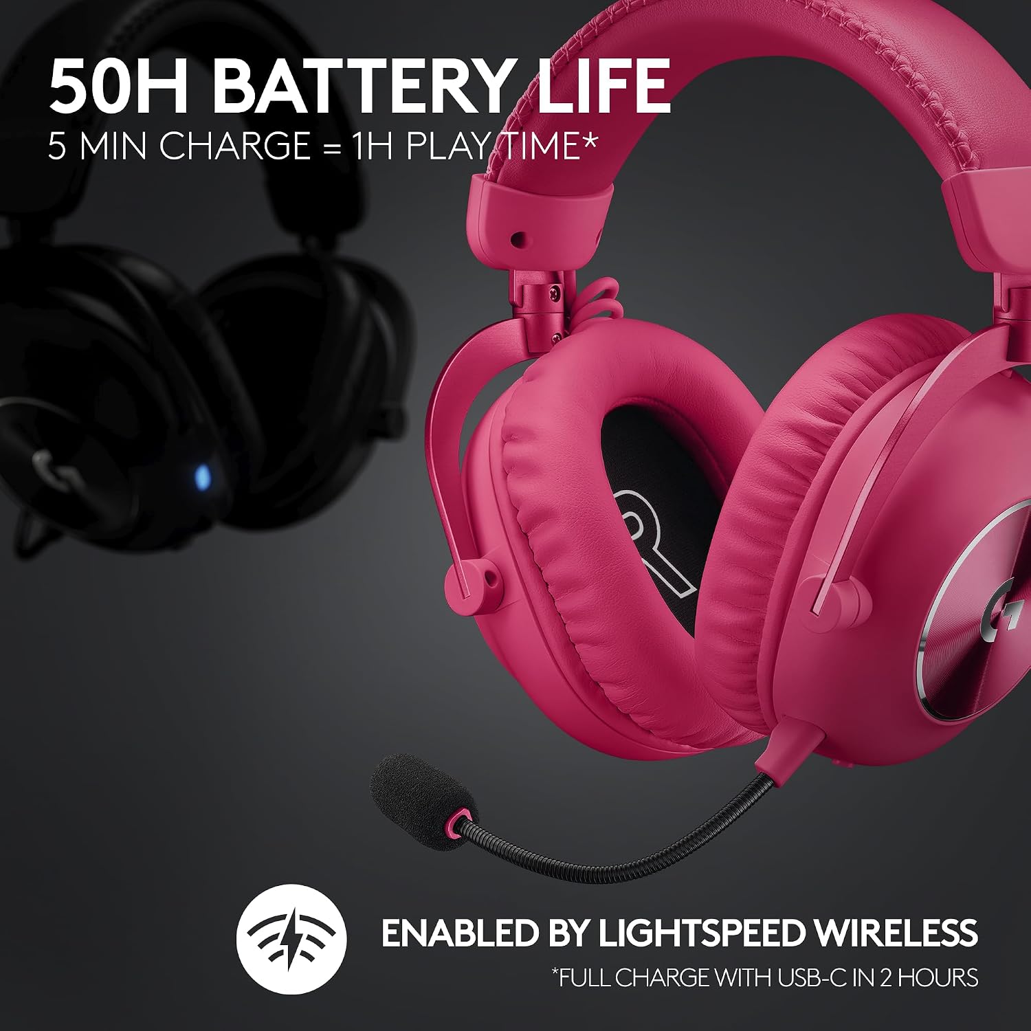 Logitech G Pro X 2 Lightspeed Wireless Gaming Headset, Black - Flex Gamingproduct_type