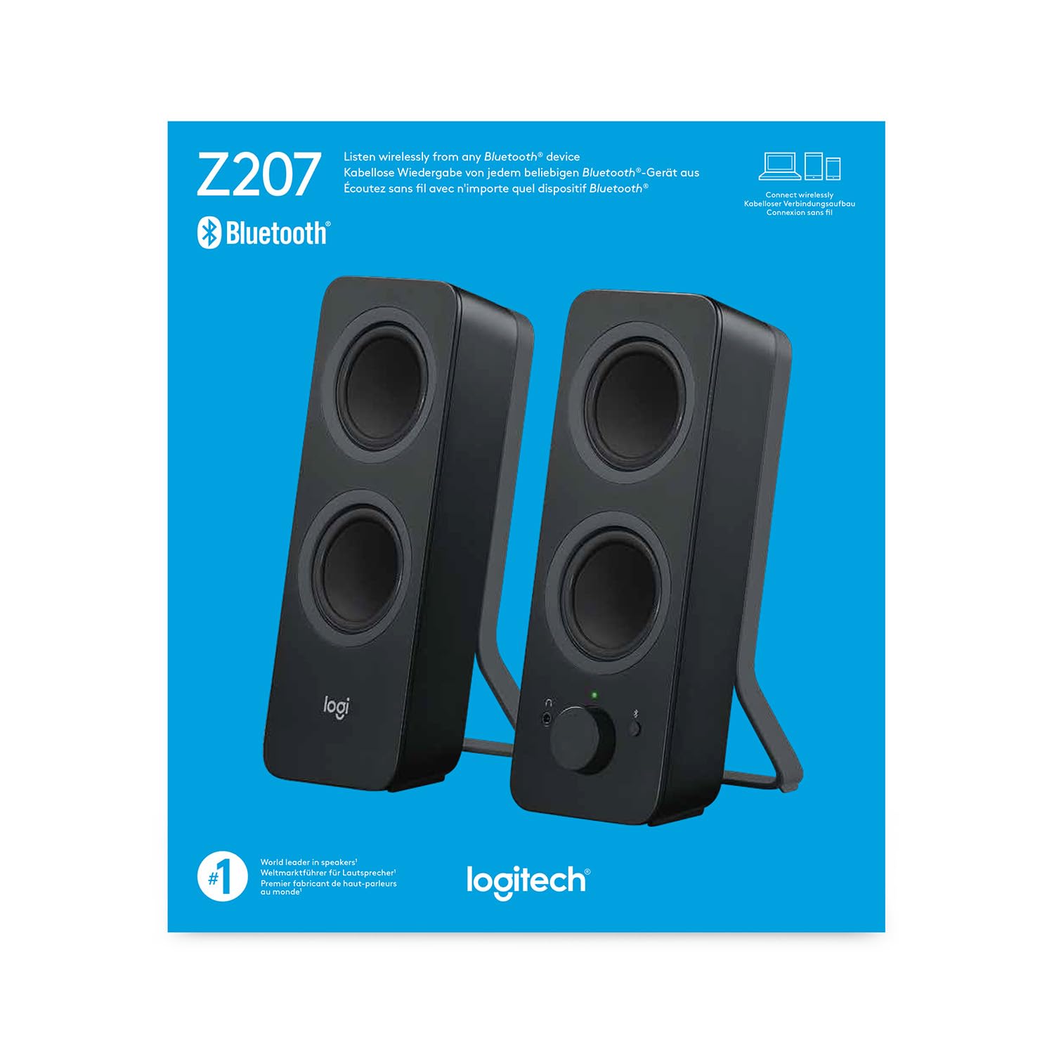 Logitech Z207 2.0 Bluetooth Stereo Computer Speakers – 2 Colors - Flex Gamingproduct_type