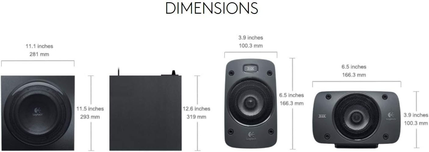 Logitech Z906 5.1 THX-Certified Surround Sound Speaker System - Flex Gamingproduct_type
