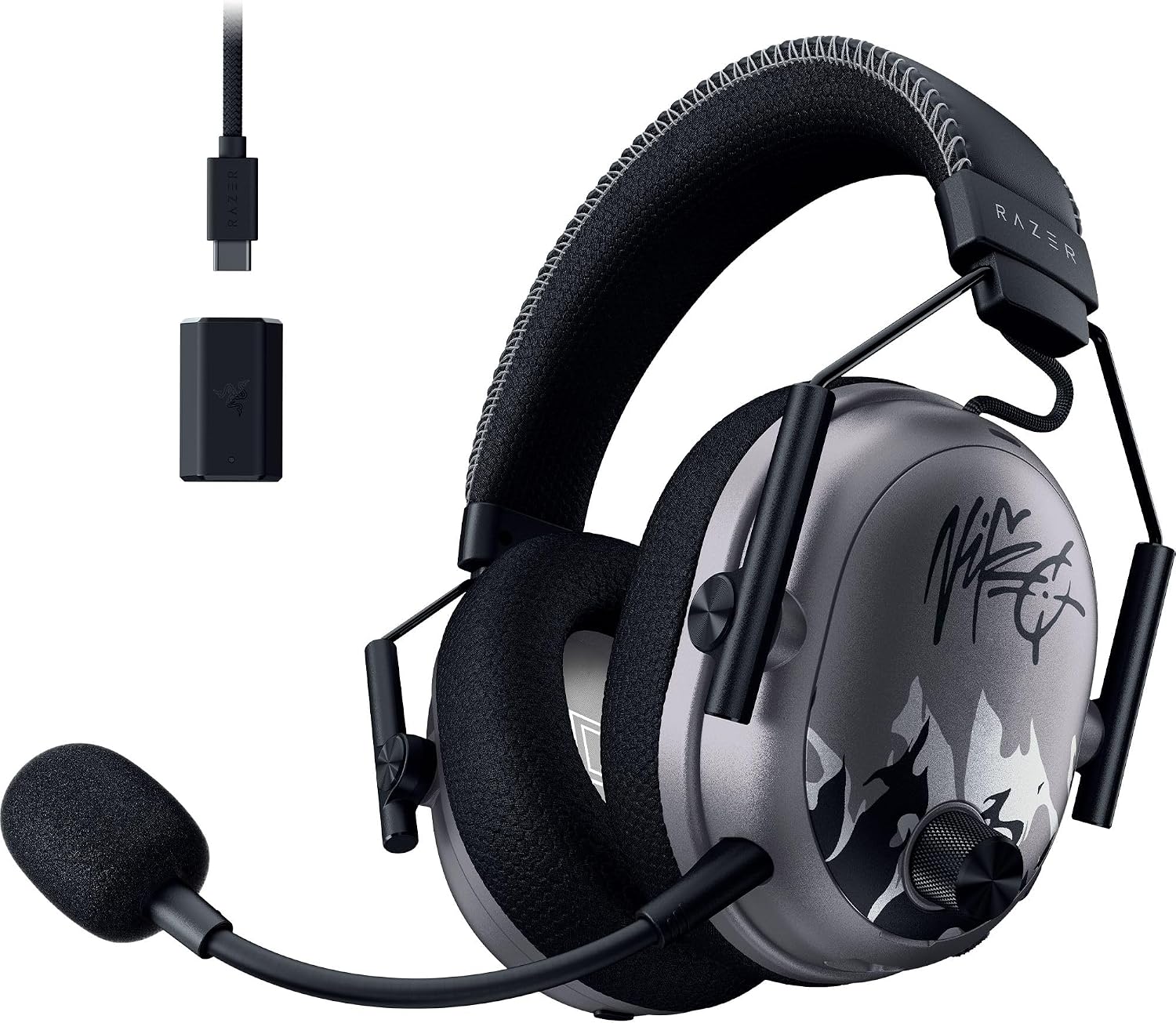 Razer BlackShark V2 X Gaming Headset: 7.1 Surround Sound - 50mm Drivers - Memory Foam Cushion - for PC, PS4, PS5, Switch - 3.5mm Audio Jack - Black - Flex Gamingproduct_type