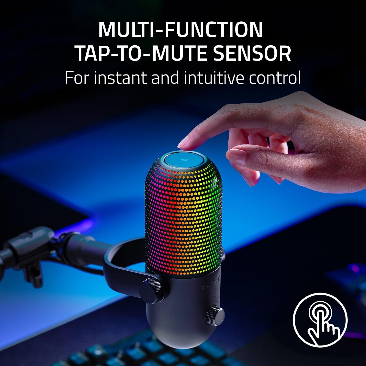 Razer Seiren V3 Chroma RGB Stream-Reactive USB Gaming Microphone – 3 Colors - Flex Gamingproduct_type