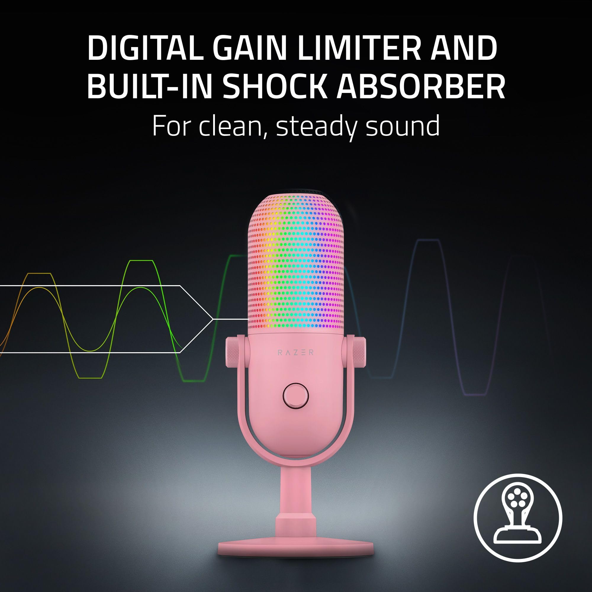 Razer Seiren V3 Chroma RGB Stream-Reactive USB Gaming Microphone – 3 Colors - Flex Gamingproduct_type