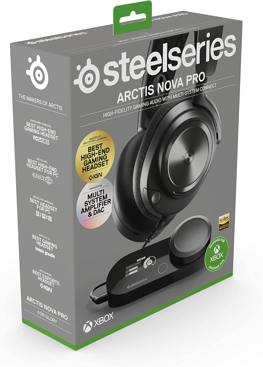 SteelSeries Arctis Nova Pro X Wired Multi-System Gaming Headset - Xbox, PC, PlayStation & Switch - 360° Spatial Audio - Hi-Res GameDAC Gen 2 - AI-Powered Noise-Cancelling ClearCast Gen 2 Microphone - Flex Gamingproduct_type