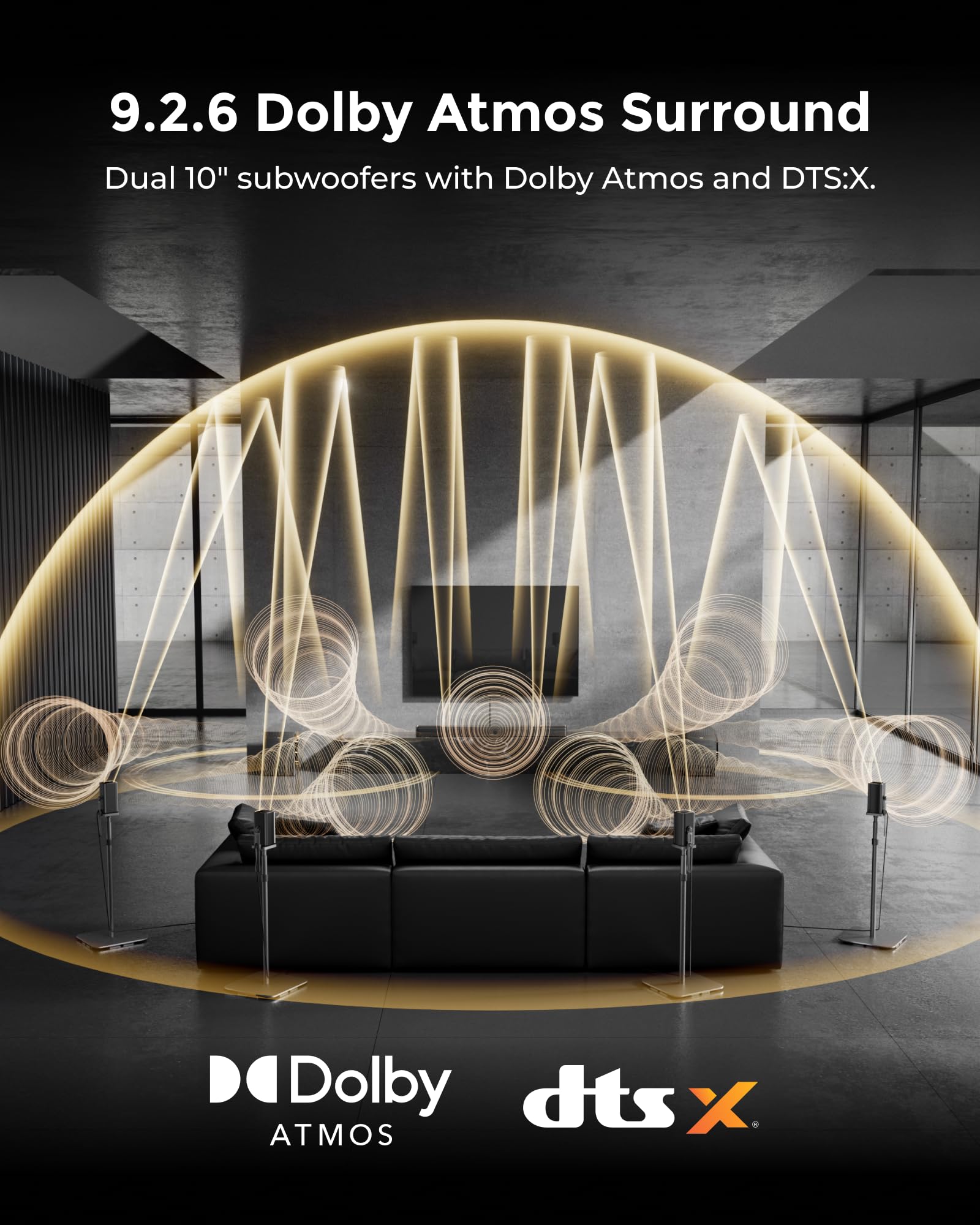 Ultimea Skywave Fully Wireless 7.1.4 Dolby Atmos Surround Sound System – F40, X40, X50, X60, X70 & X100 - Flex Gamingproduct_type